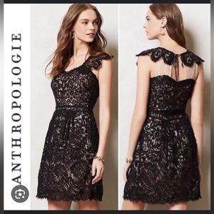 Yoanna Baraschi black lace mini dress